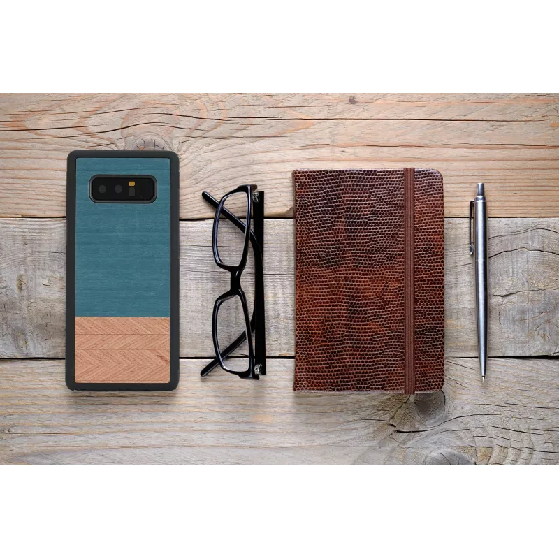 Etui na smartfona man and wood do Galaxy Note 8 — dżinsowa czerń