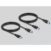 DeLOCK 11495 przełącznik danych komputerowych 5 Gbit/s Czarny Plastik