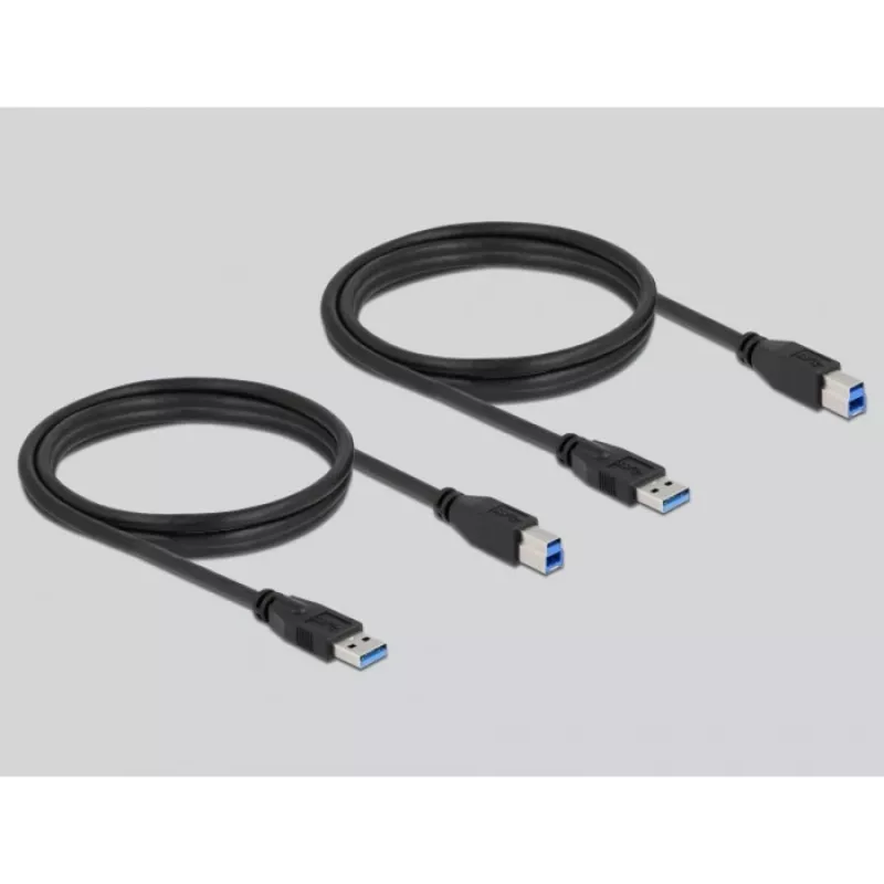 DeLOCK 11495 przełącznik danych komputerowych 5 Gbit/s Czarny Plastik