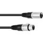 Kabel połączeniowy XLR Omnitronic 30220768 — 1×5-pin XLR męski do 1×5-pin XLR żeński, 3 m