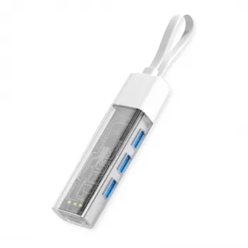ROLINE mobilny hub USB 3.2 Gen 1, 4-portowy, kabel połączeniowy Type A+C
