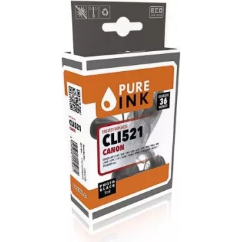PURE INK CAN521BK PI CANON CLI521BK tusz fotograficzny czarny odbudowany chip 9 ml - kompatybilny - matowy/fotograficzny czarny