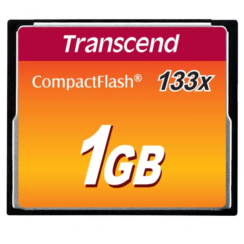 Transcend - Karta Flash Memory - 1GB - 133x - CompactFlash (TS1GCF133)