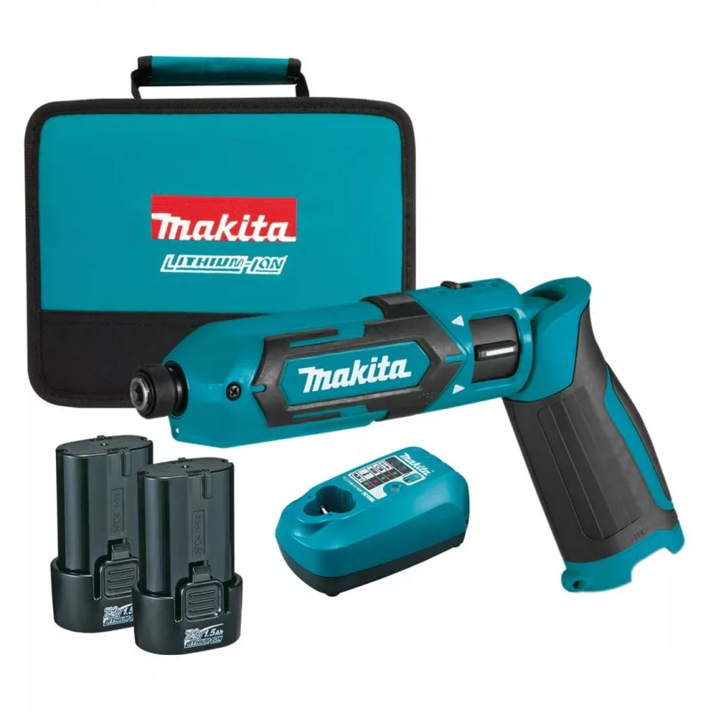 Klucz udarowy Makita TD022DSE 1/4 cala 2450 RPM 25 N⋅m Czarny, Niebieski