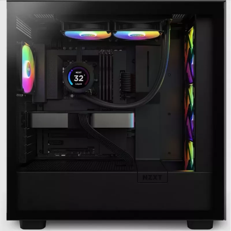 Chłodzenie cieczą all-in-one NZXT Kraken Elite 240 RGB 12 cm Czarny