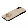 Etui na smartfon man and wood iPhone X/XS, drewno jabłoni, czarne