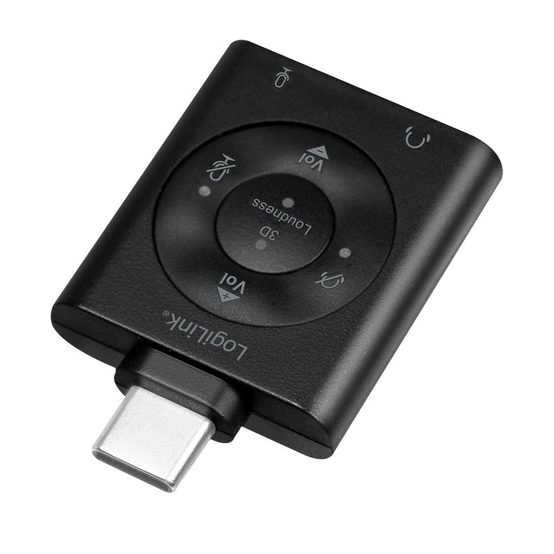 Adapter audio USB3.2 USB-C/M na 2x3,5mm/ż 7.1