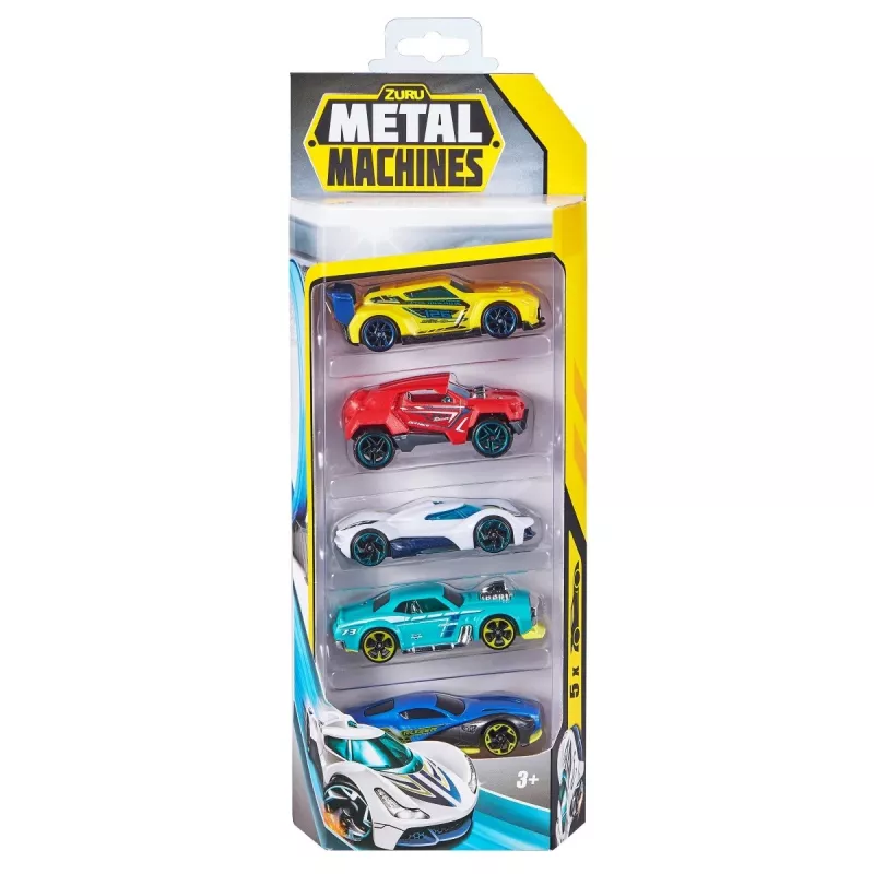 Zuru Metal Machines zestaw 5 samochodzików metalowych 1:64, seria 2, mix wzorów