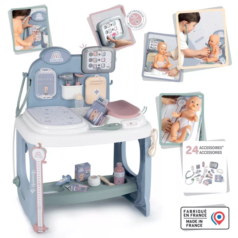 Centrum opieki nad dzieckiem SMOBY model 2024 240305 z akcesoriami i funkcjami interaktywnymi