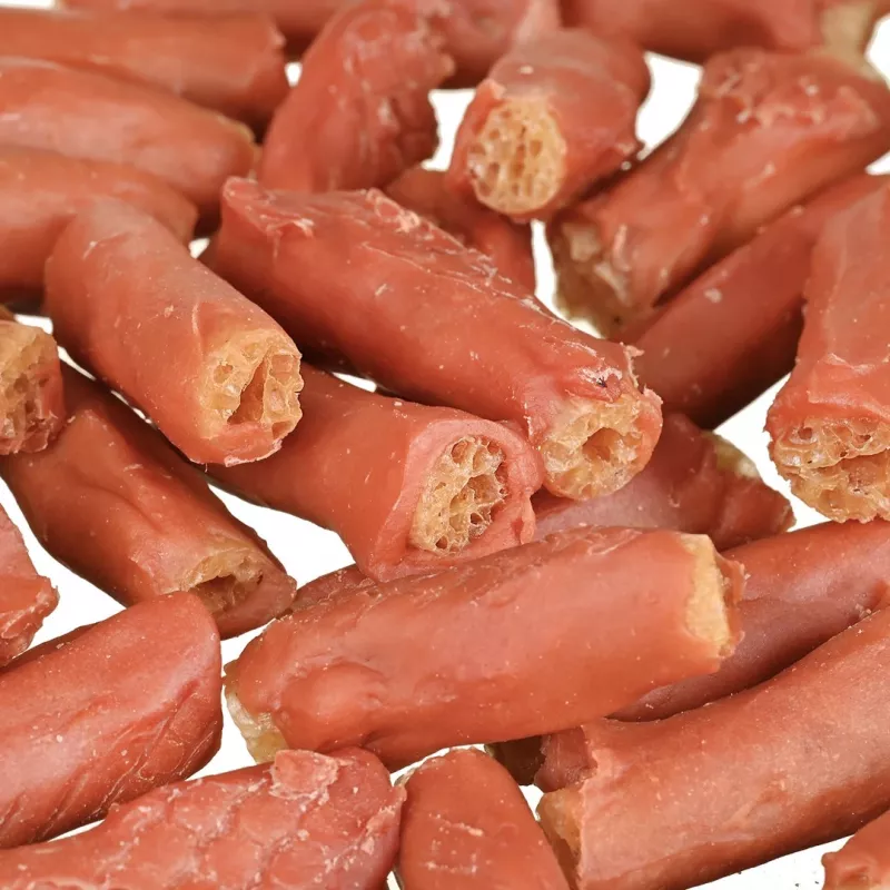 Przekąska dla psa PETITTO rurki z łososiem i ryżem 500 g
