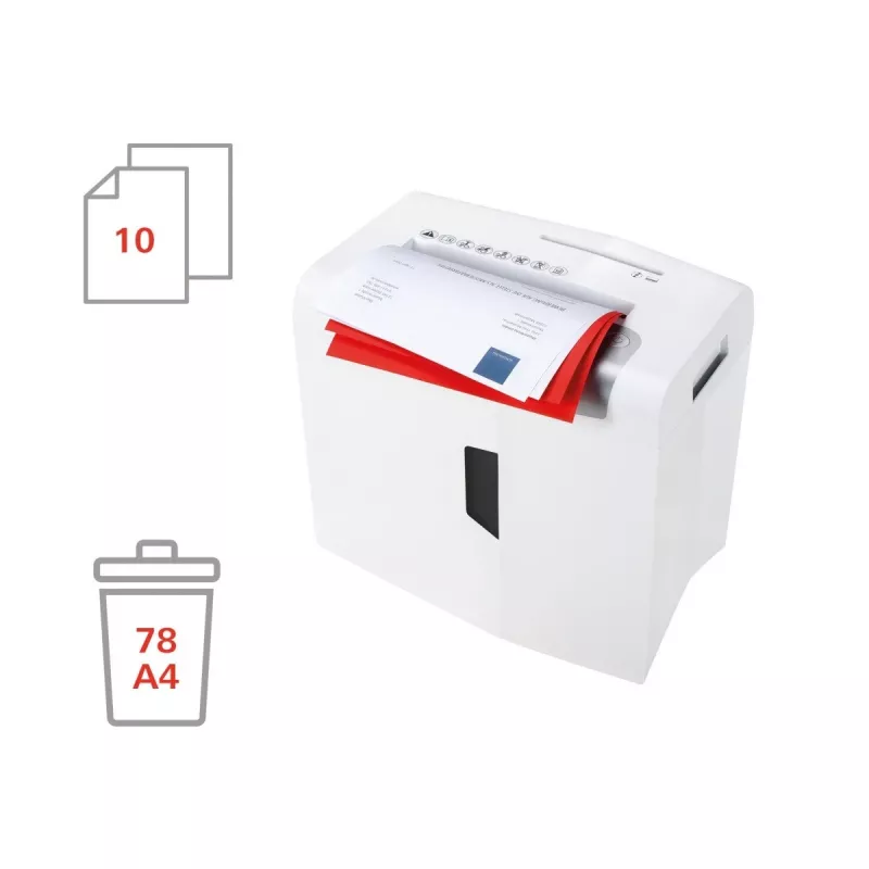 Niszczarka dokumentów HSM shredstar S10, 6 mm + osobny mechanizm do cięcia płyt CD