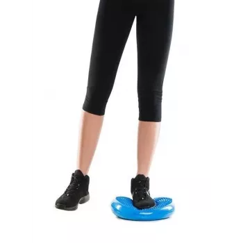 Dmuchana poduszka stabilizacyjna MDH Sensory Balance Disc DRQM3C0CHXUXP, niebieska, PVC, Ø350 mm, wysokość 60 mm, maks. obciążenie 200 kg, z wypustkami