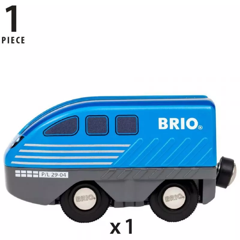 Train BRIO World Pull Back Train Czarny niebieski 36019