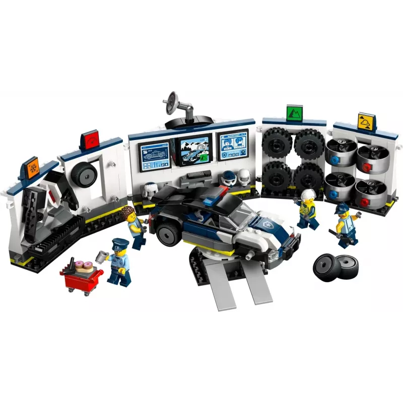 LEGO CITY 60457 Garaż policyjnego samochodu tuningowanego