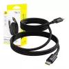 Kabel USB-C do USB-C Baseus Tungsten Gold 100W 1 m, czarny, nylon