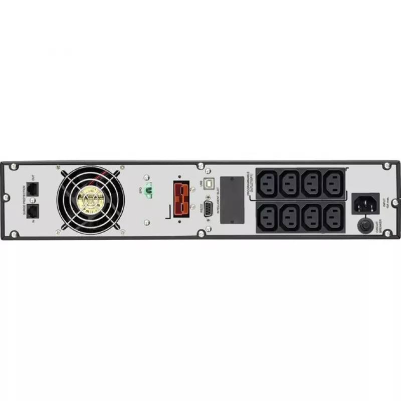 niebieskiwalker PowerWalker VFI 1000RM LCD - UPS - 800 Watt - 1000 VA 7 Ah - RS-232, USB - 8 gniazd wyjściowych - 2U - 48,3 cm (19) (10120144)