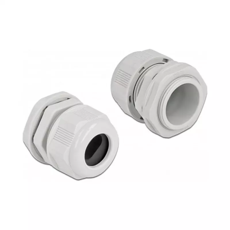 Dławik kablowy DeLOCK 60388 Szary Plastik 2 szt.