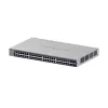 Zarządzalny przełącznik Gigabit Ethernet Netgear GS752TX, 48x RJ-45 10/100/1000, obsługa 10G, 1U do montażu w szafie, szary