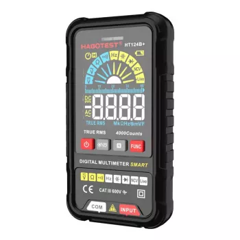 Multimetr cyfrowy Habotest HT124B+ — pomiar napięcia AC/DC i rezystancji