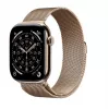 Apple Watch GPS + Cellular 46mm Złota koperta tytanowa Złota bransoleta Milanese S/M