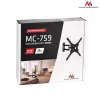 Uchwyt ścienny do telewizora Maclean MC-759 dla ekranów 13–55 cali, udźwig 30 kg, VESA 75x75–400x400, regulacja nachylenia i głębokości