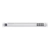 Zarządzany przełącznik sieciowy L2 UBIQUITI USW-Aggregation — 8 slotów SFP+, obsługa 10G, bez wentylatora, 1U do szafy rack, srebrny