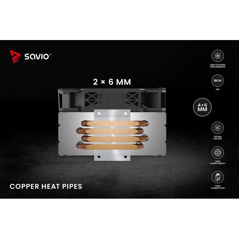 SAVIO VORTEX X2 chłodzenie CPU