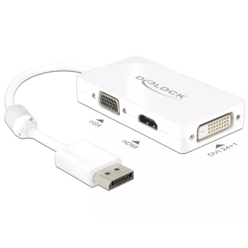 Kabel DeLOCK 0,16 m DisplayPort VGA HDMI DVI-D