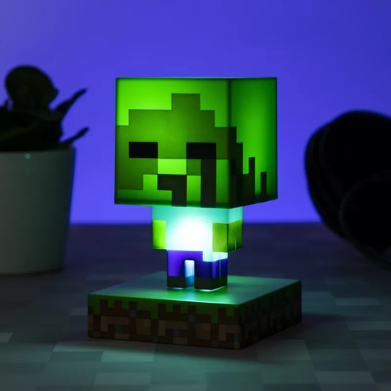 Lampa stołowa Paladone Light Paladone Minecraft Zombie Light PP6592MCFV4 LED