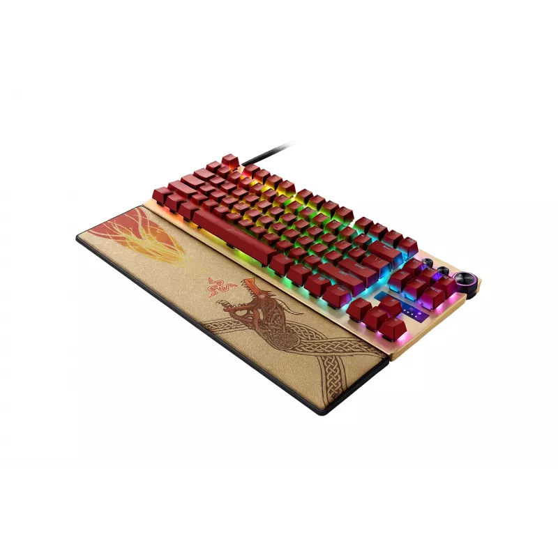 Razer Huntsman V3 Pro Tenkeyless | Klawiatura do gier | Przewodowa | US | Edycja Counter-Strike 2 | USB Type-C | Przełącznik optyczny analogowy Razer Gen-2