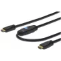 Assmann HDMI High Speed kabel połączeniowy. typ A. ze wzmacniaczem. M/M. 40,0 m. dawniej HDMI 1.3. UL. czarny. złote styki (AK-330105-400-S)