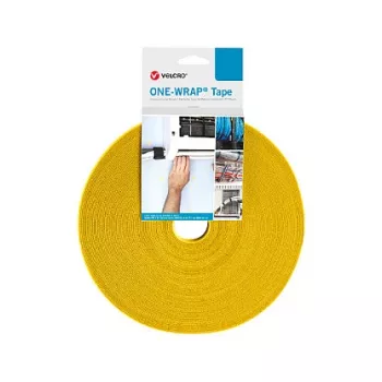 Opaska zaciskowa Velcro One Wrap Tape Velcro VEL-OW64169 Polipropylen 25 000 mm x 30 mm Żółty