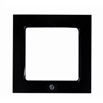 Shelly WF1 Czarna inteligentna wtyczka z tworzywa sztucznego 80x80x10 mm