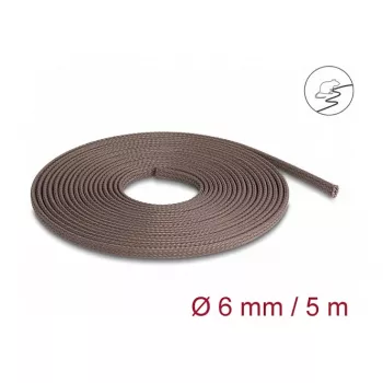 Osłona na kable DeLOCK 20903 brązowa poliestrowa 6 mm