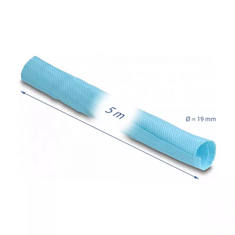 Osłona kabli DeLOCK 20882 niebieska 2 cm poliester 5000 mm