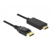 Kabel wideo adapter DeLOCK 85318 DisplayPort na HDMI 3m Czarny