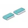 DeLOCK Optical Fiber Coupler HD LC Octuplex female to LC Octuplex female aqua