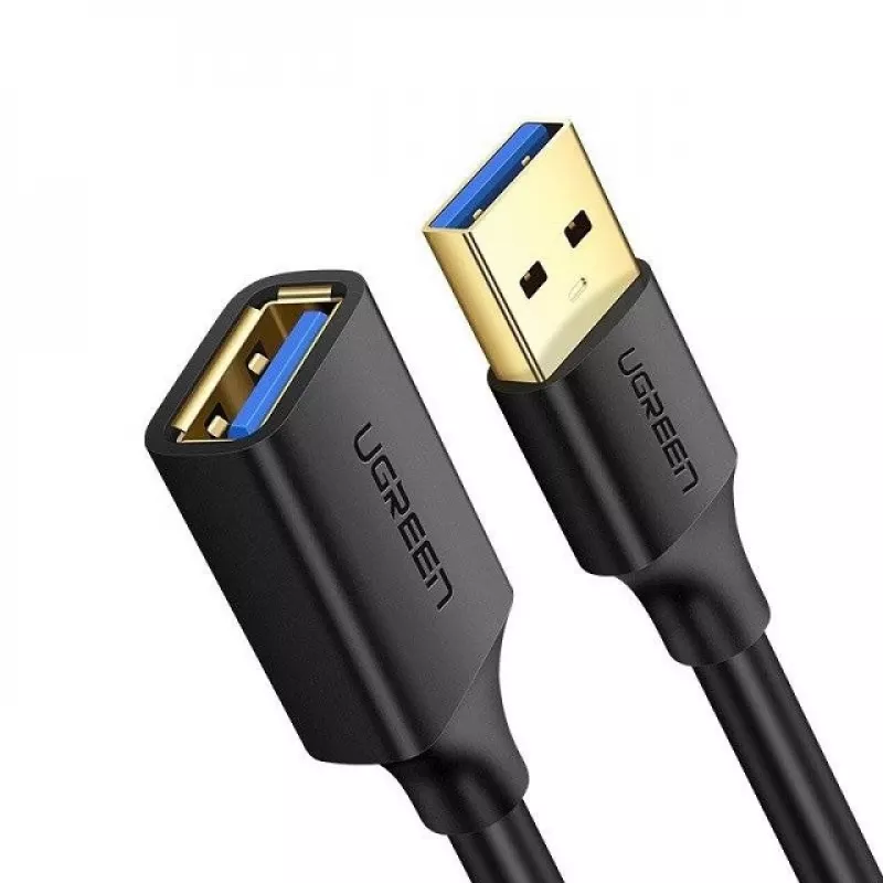 Adapter przedłużający Ugreen USB 3.0 (żeński) do USB 3.0 (męski) 2 m (czarny)
