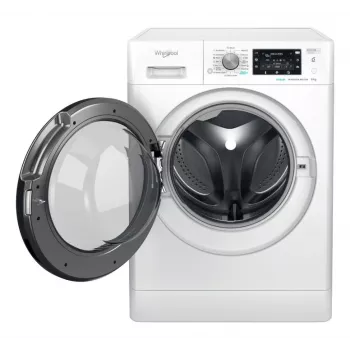 Pralka WHIRLPOOL FFD 9489 BV EE, 9 kg, 1400 obr./min, klasa energetyczna A, głębokość 63 cm, silnik inwerterowy, czarne drzwi