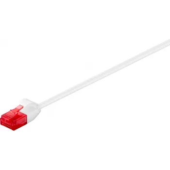 Wentronic Goobay CAT 6 cienki-kabel krosowy, U/UTP, biały, 3 m - miedziany materiał (93694)