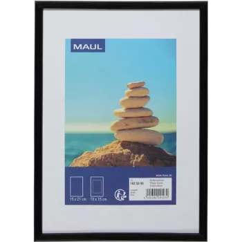 MAUL 1935090 - Einzelbilderrahmen - MDF-Platten - Kunststoff - Polycarbonat (PC) - Schwarz - Tisch - 15 x 21 cm - Rechteckig