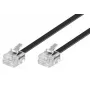 Kabel telefoniczny Microconnect MPK186 RJ11 RJ11 6 m Czarny