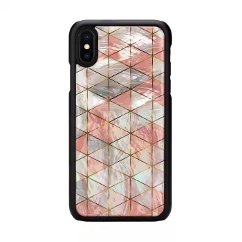 Etui ochronne na smartfona iKins do iPhone XS / iPhone X, wzór diamentu, czarny