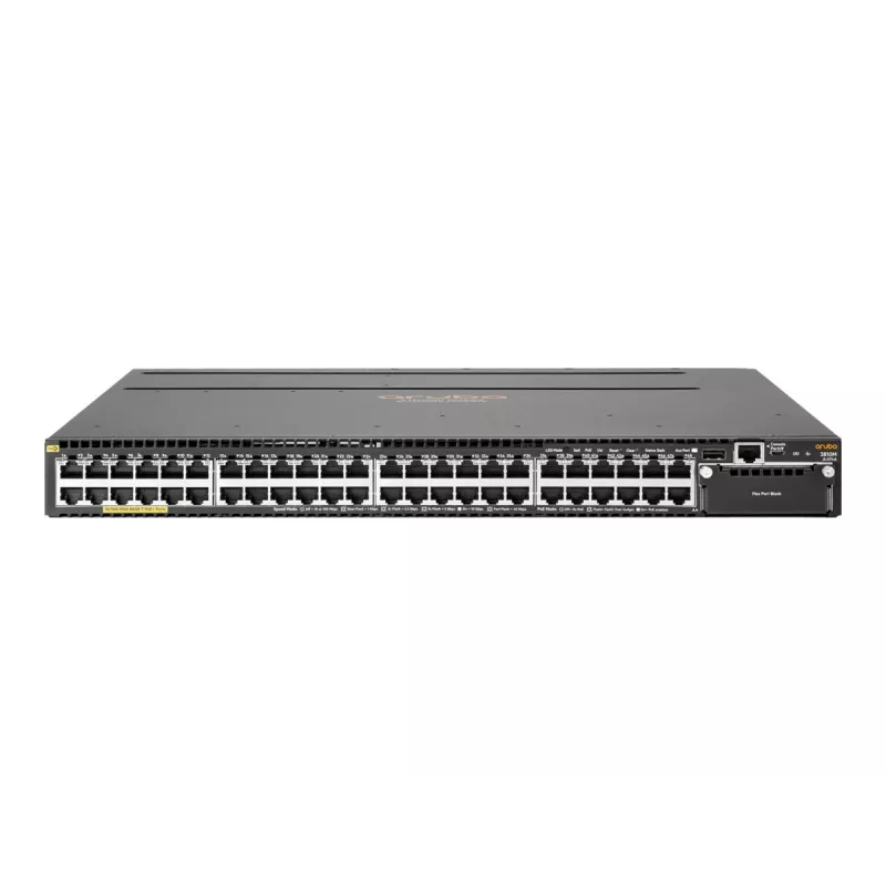 HPE - Aruba Series - Switch - 3810M 48G PoE+ 1-slot L3 - zarządzany - 48 x 10/100/1000 (PoE+) - do montażu w szafie - PoE+