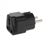 Adapter wtyczki zasilającej Maclean MCE155 NEMA 5-15P Type E FR Czarny