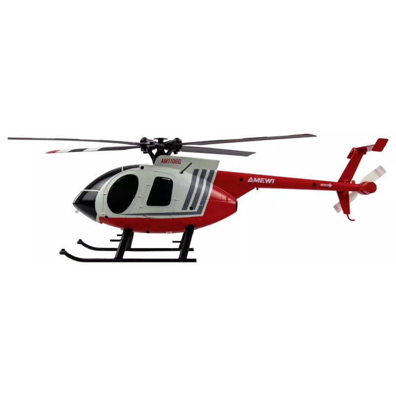 Amewi RC Helicopter MD500 Li-Po Battery 350mAh Srebrny/Czerwony (25354)