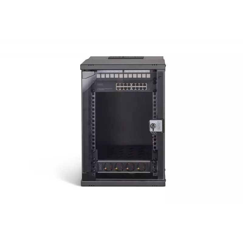 Szafa wisząca na ścianę Digitus DN-49103-SET 9U 315 x 300 mm Czarny