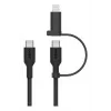 Kabel USB Belkin BoostCharge Pro 1,5 m USB-C/USB-C/Lightning Czarny