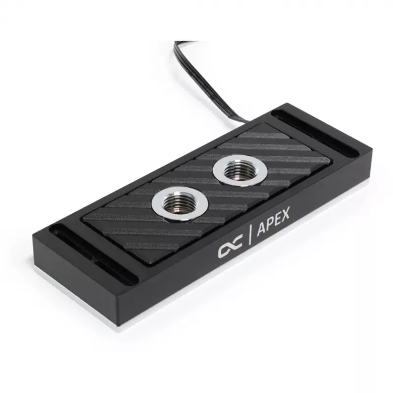 Blok wodny Alphacool 14000 aluminium nikiel plastik czarny 45 mm 127,5 mm 17,3 mm