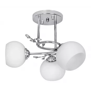Activejet Classic lampa wisząca sufitowa żyrandol IRMA nikiel potrójny 3xE27 do salonu